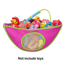 Load image into Gallery viewer, Kids Bath Toys Storage Bag With Suction Cup Children Bathroom Waterproof Bathing Toys Collection Organizer Hanging Wall Bag