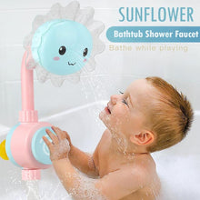 Load image into Gallery viewer, Sunflower Shower Baby Bath Toy Funny Water Game Sunflower Bathtub Shower Faucet Bathroom Bathing Toys for Children